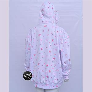 Sudadera con capucha personalizada con estampado de sublimación para mujer, ropa de calle informal con hombros caídos, ropa de invierno transpirable - Product Image 5