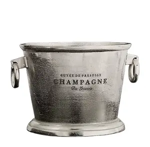 Factory Wholesale Champagne Wine Bucket with Customized Logo Top Selling Metal Aluminum High Quality Beer Bottle Wine Bucket