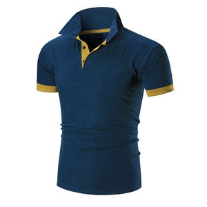 Polos de luxe Vêtements de golf élastiques de haute qualité Impression complète Polyester Spandex Performance Polos vierges de golf - Product Image 4