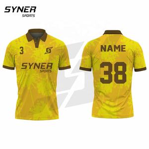 Camiseta de golf de poliéster de secado rápido transpirable para hombre, impresión por sublimación personalizada OEM, polos deportivos de secado rápido personalizados - Product Image 1