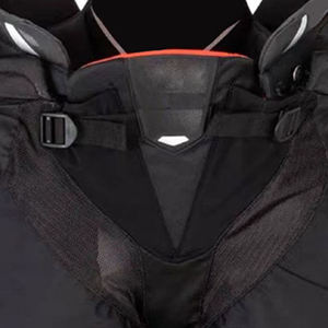 Pantalon de hockey sur glace noir, taille ajustable, rembourré, respirant, pour l'entraînement et les matchs - Product Image 3