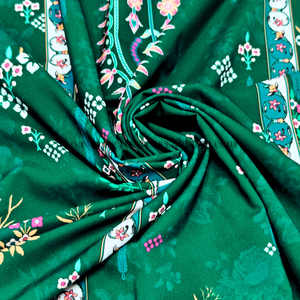 Bán Buôn Kỹ Thuật Số In 100D Lụa Vải 150Cm Rộng Chất Liệu Mềm Mại Cho Salwar Kameez Ăn Mặc Và Kurta - Product Image 2