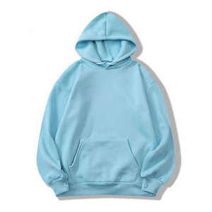 เสื้อฮู้ดดี้ฟลีซโอเวอร์ไซส์สำหรับผู้ชาย ผ้าคอตตอนผสมเนื้อหนา เสื้อสเวตเชิ้ตแบบสวมหัว ขายส่ง เสื้อผ้าสตรีทแวร์ รับทำโลโก้ตามสั่ง OEM - Product Image 1