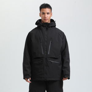 Coupe-vent personnalisé imperméable entièrement couture scellée à capuche femmes hommes veste vêtements de sport 100% polyester - Product Image 6