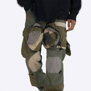 Pantalon cargo patchwork décontracté pour homme-Doux, léger et parfait pour un usage quotidien et des tenues décontractées - Product Image 3