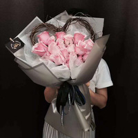 Papier d'emballage coréen Coreano Flower Wrapper Floral Tissue Papier d'emballage cadeau papier d'emballage de fleurs papier coréen avec bord coloré