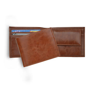 2024 portefeuille en cuir véritable pour hommes avec porte-monnaie et porte-carte de crédit Logo personnalisé court sac à main pour homme porte-monnaie - Product Image 5