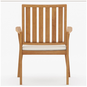Chaise de restaurant en teck de qualité supérieure avec assise en mousse souple, design moderne et élégant - Product Image 6