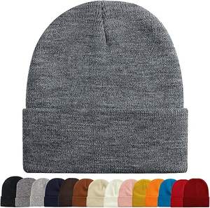 Bonnets tricotés unisexes vente en gros de chapeaux d'hiver doux et chauds vente en gros de chapeaux tricotés doux en jacquard vente en gros - Product Image 6