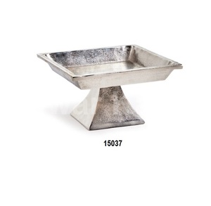 ถาดประดับเพชรอลูมิเนียมชุบทองสําหรับเสิร์ฟถาดเงินตกแต่งอลูมิเนียมพร้อมขัดเงา - Product Image 4