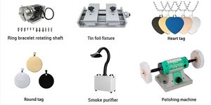 Máquina de marcado láser MOPA/Fibra D60 para grabado de anillos, pulseras, colgantes de letras para pequeños negocios, ejes de rotación y joyería - Product Image 6