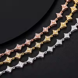 Collier de diamants Hip Hop Moissanite personnalisé de haute qualité avec chaîne cubaine pour cadeaux pour hommes - Product Image 3