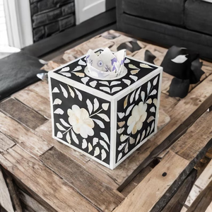 Superior Napkin Box for Home Decor Crafted with Premium Handmade Wood & Metal Classic Modern Design Durable Customizable - Product Image 1