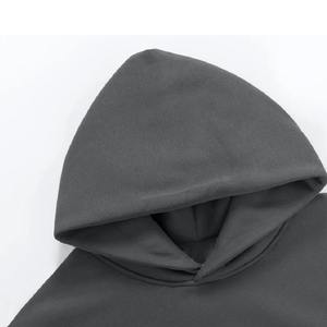 Sudadera con Capucha Unisex de Invierno, Nueva, de Alta Calidad, 360 Gsm, Talla Grande, Diseño Liso Teñido, Patrón Sólido, Logotipo Personalizado, 100% Algodón Ecológico - Product Image 3