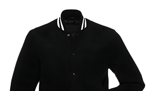 Veste de baseball classique pour homme, prix bas, OEM personnalisé, mélange de laine, tissu en toile, respirant, coupe-vent, col montant côtelé - Product Image 2