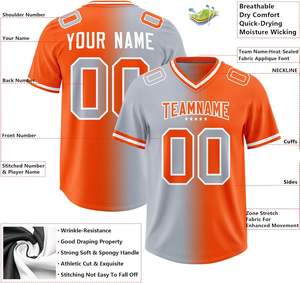 Camiseta de fútbol americano Premium con opción de personalización, sublimación completa, diseñada para jugadores jóvenes y adultos - Product Image 3