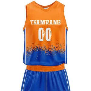 Uniforme léger de basket-ball de sports de dernière conception de tissu matériel confortable de polyester dans la couleur différente - Product Image 4