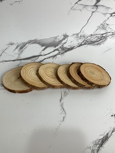 แผ่นรองแก้วไม้ดิบสไตล์งานแฮนด์เมดแนวชนบทสำหรับใช้ในบ้านโต๊ะดื่มกาแฟใช้ในสำนักงานและตกแต่ง - Product Image 4