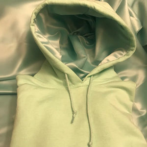 Tersica เสื้อฮู้ดสวมหัวผ้าซาตินสำหรับทุกเพศฤดูหนาวผ้าซาตินปักโลโก้ขนาดพิเศษผ้าไหมโพลีเอสเตอร์ซับในฤดูหนาว - Product Image 3