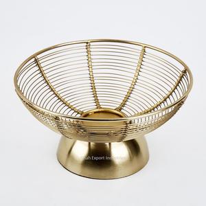Newest Design Metal <b>Wire</b> Gold Color <b>Flower</b> Bowl With Base for Home and Wedding Tabletop Decoration <b>Flower</b> Vase - Product Image 2