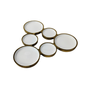 Round Shape Aluminum <b>Candle</b> Stand Christmas Lighting <b>Candle</b> <b>Gold</b> <b>Candle</b> Stand Holder for Christmas Decorative Handmade - Product Image 1