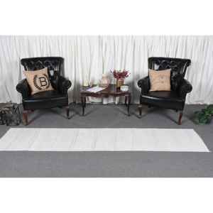 Alfombra Turca Vintage de 2x9.3 pies, Alfombra Oriental Blanca Kilim - Product Image 2