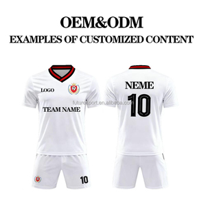OEM Wholesale Custom Printed All National Team Football Jerseys Summer Short Home/Away Breathable Moisture-Wicking 100% - Product Image 5