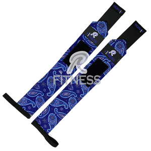 Bandes de poignet antidérapantes en polyester et coton de haute qualité avec fermeture auto-agrippante pour la musculation, le powerlifting et les entraînements de force - Product Image 3