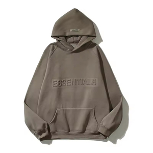 Sweat-shirts d'hiver basiques personnalisables avec LOGO – Hoodie pull oversize pour homme, couleur unie, grandes tailles, 480 g/m², brodé, 100 % coton molletonné - Product Image 3