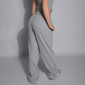 New Arrivals Cotton Print Logo Women's Sweatpants Joggers High Waist Sweatpants for Women Baggy Sweat Pants Casual <b>Trouser</b> - Product Image 2