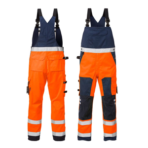 Hi Vis Flame Retardant ANSI/ISEA107 Certified Polyester Coverall Men Wholesale Reflective Safety Workwear Protective Industrial - Product Image 1