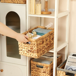 DreamCraft Hyacinth Water Decorative <b>Woven</b> <b>Basket</b> From Vietnam - Product Image 3