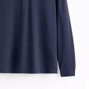 Venta directa de fábrica Camisas de manga larga de punto de tamaño personalizado para hombres Camisas de manga larga de punto de alta calidad para hombres - Product Image 3