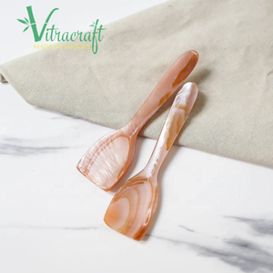 Cuchara de huevo de sturgeon para servir, crema facial, pastel, yogurt, roble, jam, Perla Rosa, Caviar, L = 12cm - Product Image 4