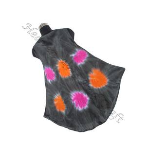 Longue fille Style de longueur conception rayonne cravate teinture fille robe longue décontracté Maxi robes pour les femmes porter une nouvelle robe Design femmes robe - Product Image 6