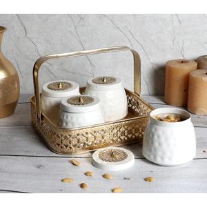 Caja de frutas secas de metal de alta capacidad con cesta, diseñada para el almacenamiento a largo plazo de frutas secas, nueces y alimentos orgánicos - Product Image 5