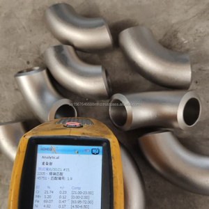 Accesorio de Tubería de Acero Inoxidable Super Dúplex 2507 253ma 1.4835 de 3'', Codo de Soldadura con Extremo Biselado - Product Image 1