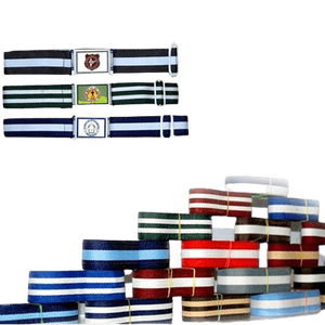 Ceinture élastique tressée réglable unisexe personnalisée avec boucle ardillon en alliage ceinture de baseball - Product Image 6