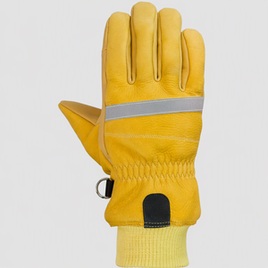 Gants de pompier courts Elke en cuir pleine fleur Elk Grain, paume en cuir de vachette pleine fleur, membrane Porelle EN 659 - Product Image 1
