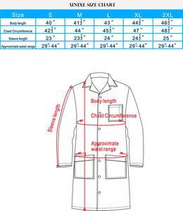 Blouse de laboratoire professionnelle personnalisée de haute qualité manteaux de laboratoire blancs à manches longues uniforme Offre Spéciale porter blouse de laboratoire de médecin chirurgical - Product Image 6