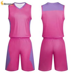 Uniformes de Baloncesto de Alta Calidad OEM al por Mayor, Colores y Logotipos Personalizados, Impresión Digital, Transpirables, de Secado Rápido, Cuello en V - Product Image 4