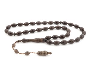 Coffret cadeau islamique comprenant des perles de tasbih en corne artisanales, design islamique traditionnel, toucher réel, personnalisable, religieux - Product Image 3