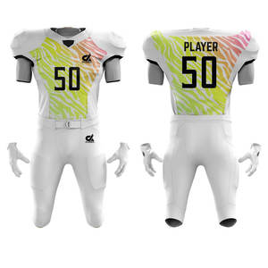 Precio al por mayor uniforme de fútbol americano ropa deportiva servicio OEM mejor Material personalizado uniforme de fútbol americano de alta resistencia - Product Image 4