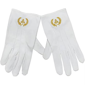 wholesale masonic <b>gloves</b> Freemason Masonic Royal and Select Mason <b>Dress</b> <b>Gloves</b> custom design masonic <b>gloves</b> - Product Image 3