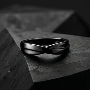 Bague Jeulia moderne noire en argent sterling avec pierre précieuse naturelle - Product Image 4