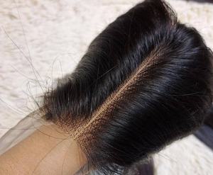 Nouvel arrivage très vendu perruque Lace Closure brésilienne cheveux humains vierges d'un donneur perruque Lace Closure suisse - Product Image 4