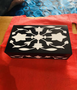 Boîte à bijoux indienne en nacre incrustée de nacre faite à la main de qualité supérieure pour les cadeaux - Product Image 2