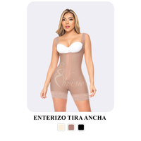 Faja moldeadora para mujer, modelado, Control de barriga, fajas reductoras y moldeadoras, busto abierto, entrepierna, monos con cremallera, etapa 2/3