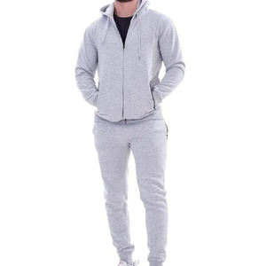 ชุดวอร์มวิ่งผู้ชายผ้าฝ้าย 100% ระบายอากาศได้ดี ยอดนิยมสำหรับฤดูหนาว คุณภาพสูง ชุด 2 ชิ้นแบบมีซิป - Product Image 6