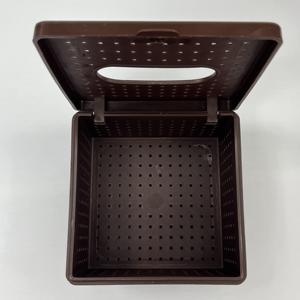 Boîte à mouchoirs compacte en plastique PP couvercle anti-poussière marque privée OEM/ODM porte-serviettes pour Table basse bureau bac de rangement de bureau - Product Image 3